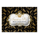 311-Ciao Bella Golden Divine Rich Black Greeting Cards