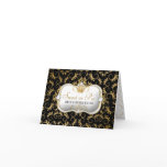 311-Ciao Bella Golden Divine Rich Black Greeting Cards