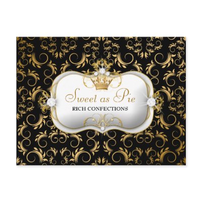 311 Ciao Bella Golden Divine Rich Black Postcard by Jill311