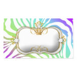 311 Ciao Bella Zebra Amethyst Rainbow Name Card