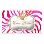 311 Ciao Bella Zebra Cherry Cake Business Cards