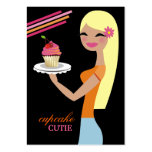 311 Cupcake Cutie Sporty Orange Pink Black Business Card Templates