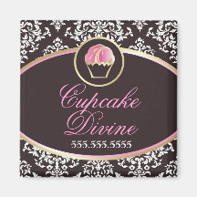 311-Cupcake Divine Solid Refrigerator Magnet