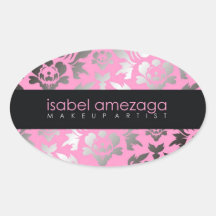 311-Custom Isabel Oval Sticker