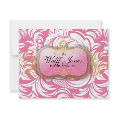 311-Custom Wolff Jones Compliment Card Custom Invitations by Jill311