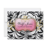 311-Custom Wolff Jones Compliment Card Custom Invites