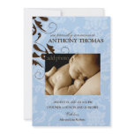 311-Damask Baby Boy invitations