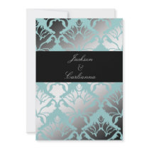 311-Damask Shimmer Mint Invite