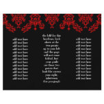 311 Dashing Damask Black Red Brochure Full Color Flyer