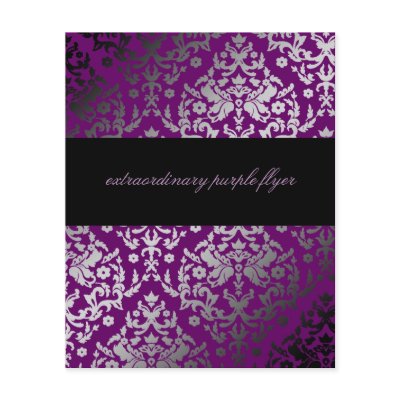 311-Dazzling Damask Extraordinary Purple Flyer by Jill311