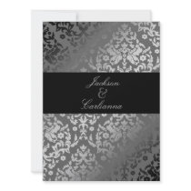 311-Dazzling Damask Grey Storm Invite 5.5x7.5