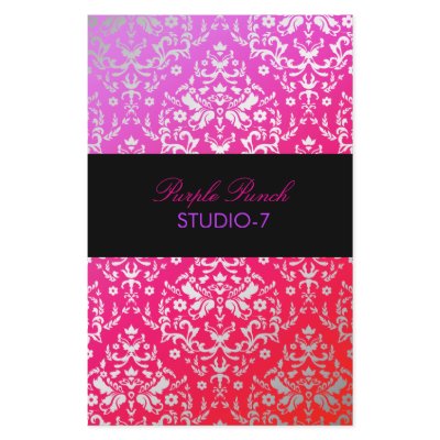 311-Dazzling Damask Purple Punch Flyers by Jill311