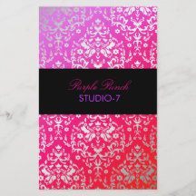 311-Dazzling Damask Purple Punch Flyers