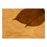 311 Dream Leaf Copper Metallic Gold Paper Directio Custom Invite