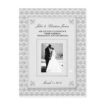 311-ELEGANT WEDDING ANNOUNCEMENT POSTCARDS