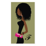 311-Fashionista | African American | Curly Hair business cards