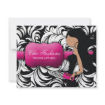 311-Fashionista Gift Card | Brunette invitations