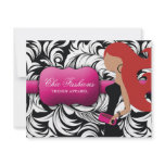 311-Fashionista Gift Card | Red Head Invites