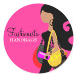 311 Fashionista Purses Round Stickers