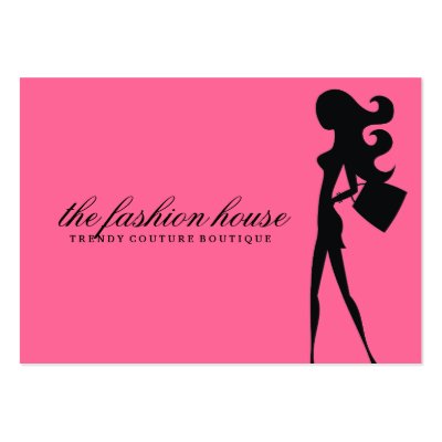 311 Fashionista Silhouette Pink Chubby Card by Jill311