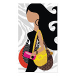 311-Fashionista Zebra | Multiple Purses business cards