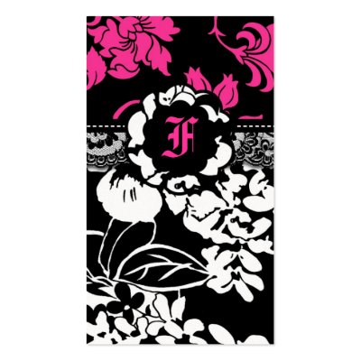 311-FLOWER FLAUNT PINK BUSINESS CARDS by Jill311