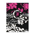 311-FLOWER FLAUNT PINK INVITATION postcards