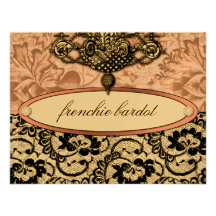 311 Frenchie Boudoir Gift Certificate Metallic Invites
