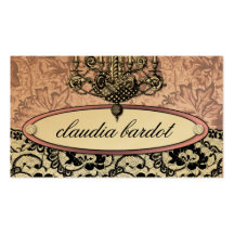 311 Frenchie Budoir | Vintage Pink Business Card Templates
