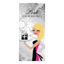 311 GIFt Box Cutie Wavy Blonde Damask Customized Rack Card
