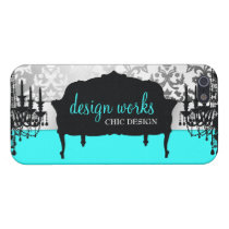 311 Glitzy Interiors Aqua iphone cases