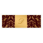 311-Golden Divine Chocolate Monogram Business Card Template