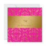 311-Golden diVine Passion Pink Baby Shower Announcement