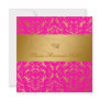 311-Golden diVine Passion Pink Sweet 16 Custom Invitations