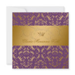311-Golden diVine Purple Royale Sweet 16 Invites