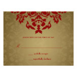 311-Golden Flame RSVP Custom Invites