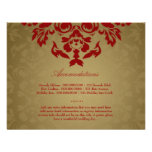 311-Golden Flame RSVP Invitations