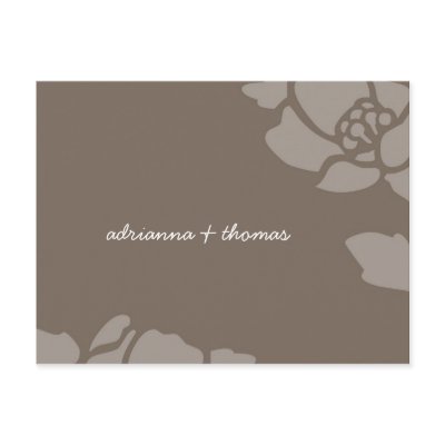 311-GOLDEN FLORAL IMPRINT SAVE THE DATE OR THANK U POST CARD by Jill311