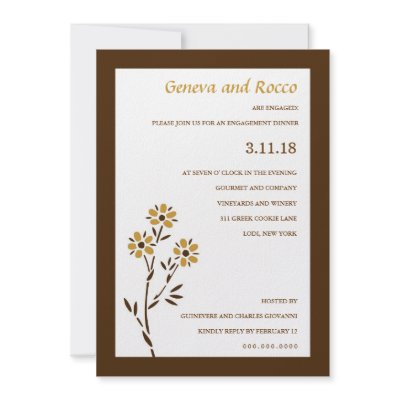 311-GOLDEN PASSION FLOWER CUSTOM INVITATION by Jill311