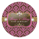 311-Golden Raspberry Chocolate Bling Sticker