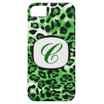 311 Green Leopard Initial iPhone Cover casemate cases