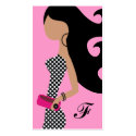 311-HIGH FASHIONISTA POSH PINK NO DOUBT business cards