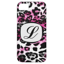 311 Hot Pink Black Leopard Initial iPhone Cover casemate cases