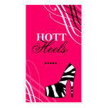 311-HOTT HEELS PINK PASSION FRUIT BUSINESS CARD TEMPLATE