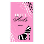 311-HOTT HEELS POWDER MY NOSE PINK business cards