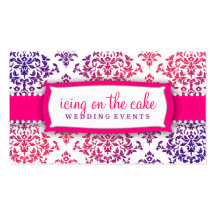 311 Icing on the Cake Pink Lavender Business Card Template