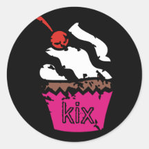 311-Kickin' Cupcake Stickers