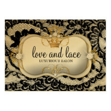 311 Lace de Luxe Ciao Bella Metallic Gold Appoint Business Cards