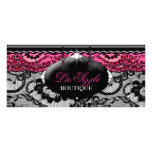 311 Lace De Luxe Pink Lace Rack Card Design