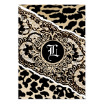 311-LACY LEOPARD CHUBBY BUSINESS CARD
